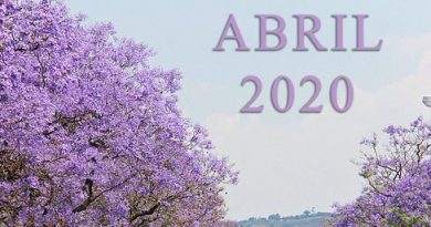 Cartel de inicio del mes de abril