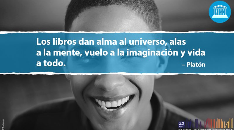 Cartel alusivo al Día Mundial del libro y del Derecho de Autor 2020